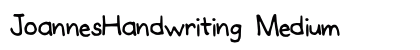 JoannesHandwriting Medium Font Preview