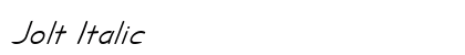 Jolt Italic Preview