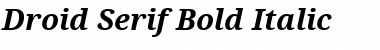 Droid Serif Bold Italic Font
