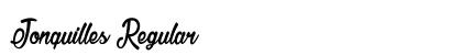 Jonquilles Regular Font Preview