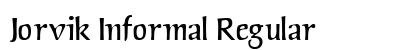 Jorvik Informal Regular Font Preview