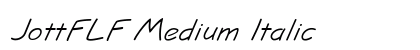 JottFLF Medium Italic font free download