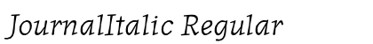 JournalItalic Regular font free download