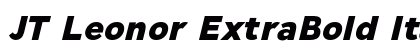 JT Leonor ExtraBold Italic Bold Italic preview JT Leonor ExtraBold Italic Bold Italic preview