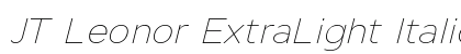 JT Leonor ExtraLight Italic Bold Italic preview JT Leonor ExtraLight Italic Bold Italic preview