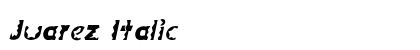 Juarez Italic font free download