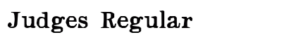 Judges Regular Font Preview