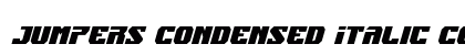 Jumpers Condensed Italic Condensed Italic preview