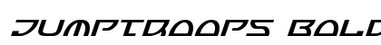 Jumptroops Bold Italic Bold Italic font free download