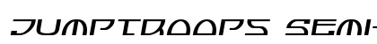Jumptroops Semi-Italic Semi-Italic font free download