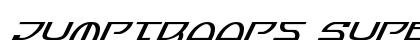 Jumptroops Super-Italic Italic font free download