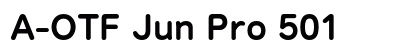 A-OTF Jun Pro 501 font free download