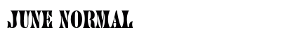 June Normal font free download