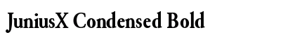 JuniusX Condensed Bold Preview
