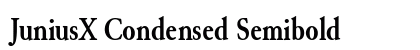 JuniusX Condensed Semibold Preview