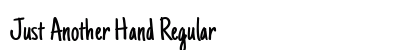 Just Another Hand Regular font free download