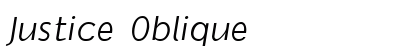 Justice Oblique font free download
