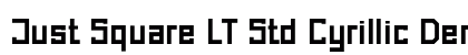 Just Square LT Std Cyrillic Demi font free download