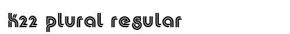 K22 Plural Regular font free download