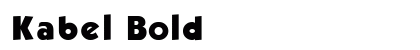 Kabel Bold Preview