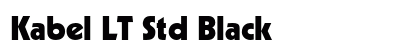 Kabel LT Std Black font free download