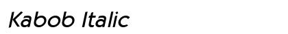 Kabob Italic font free download