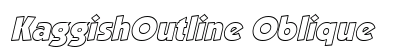 KaggishOutline Oblique Font Preview