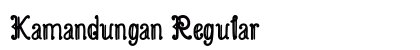 Kamandungan Regular font free download