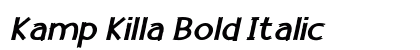 Kamp Killa Bold Italic font free download