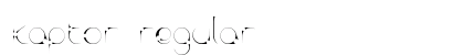 Kaptor Regular Font Preview