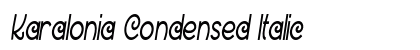 Karalonia Condensed Italic Preview