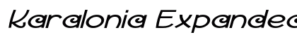 Karalonia Expanded Italic Preview