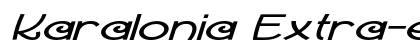 Karalonia Extra-expanded Italic Preview