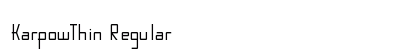 KarpowThin Regular Preview