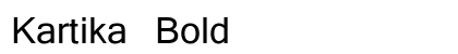 Kartika Bold Font Preview