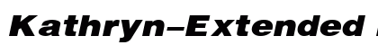 Kathryn-Extended Italic font free download
