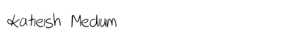 katieish Medium font free download