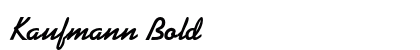 Kaufmann Bold font free download