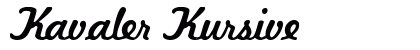 Kavaler Kursive font free download