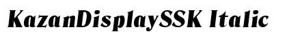 KazanDisplaySSK Italic font free download