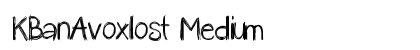 KBanAvoxlost Medium font free download