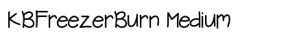 KBFreezerBurn Medium Font Preview