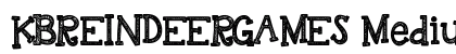 KBREINDEERGAMES Medium font free download