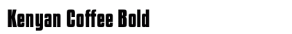 Kenyan Coffee Bold font free download