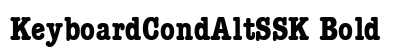 KeyboardCondAltSSK Bold font free download