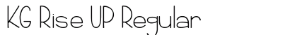 KG Rise UP Regular preview KG Rise UP Regular preview