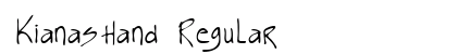 KianasHand Regular Font Preview