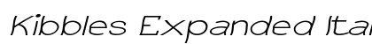 Kibbles Expanded Italic font free download
