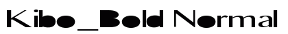 Kibo_Bold Normal font free download