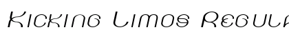 Kicking Limos Regular Font Preview